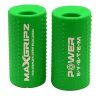 POWER SYSTEM gripy na posilovací tyč MAX GRIPZ GREEN vel.M 2 ks