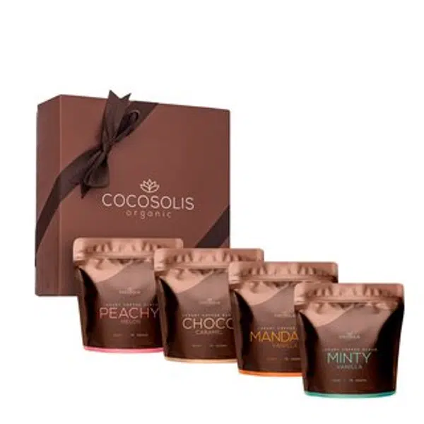 COCOSOLIS Luxury Coffee Scrub Box dárková sada s peelingovým účinkem