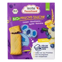 FRUCHTBAR BIO Špaldové taštičky s príchuťou jablko, čučoriedky a banán 6 x 22 g