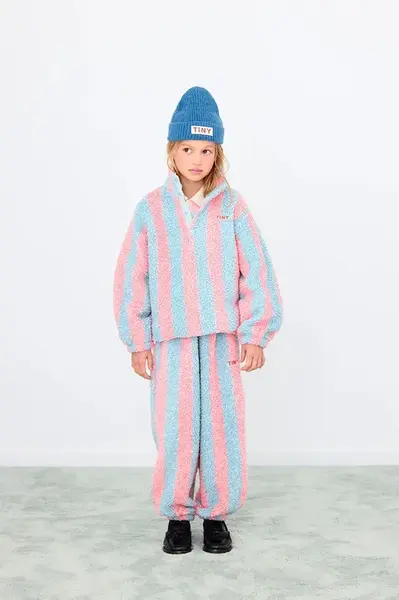 Dětské tepláky Tinycottons STRIPES SHERPA SWEATPANT