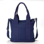 Dámska plátená kabelka tmavo modrá