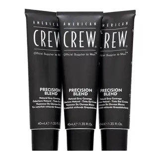 American Crew Precision Blend Natural Gray Coverage farba na vlasy pre mužov Medium Natural 4-5 3 x 40 ml