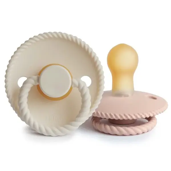 FRIGG Rope Size 1:0-6 months cumlík Blush/Cream 2 ks