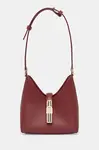 Kožená kabelka Furla vínová barva, WE00820.ARE000.CGQ00
