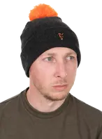 Fox čiapka collection bobble hat black orange