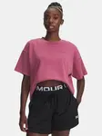 Under Armour UA HWT Boxy Wash SS-RED T-Shirt - Women's