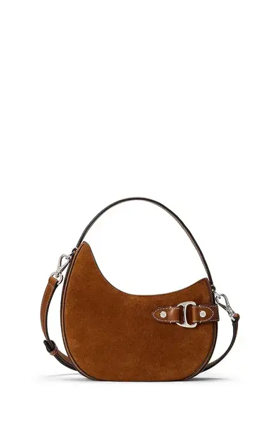 Semišová kabelka Lauren Ralph Lauren