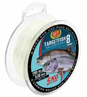 Wft splétaná šňůra targetfish 8 meerforelle forelle poloprůhledná - 0,15 mm 12 kg 180 m
