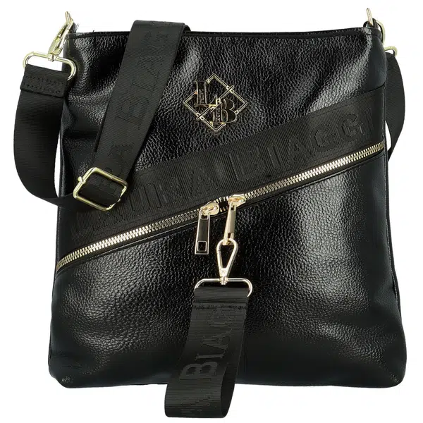 Dámska crossbody kabelka čierna - Laura Biaggi Latoya