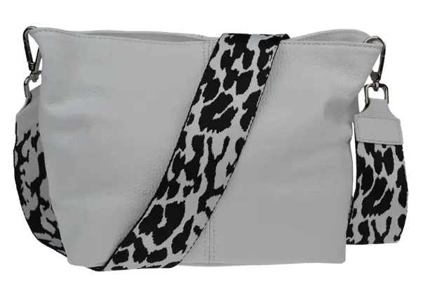 NovaKabelka.cz Batilda Bianca s přídavným popruhem IV