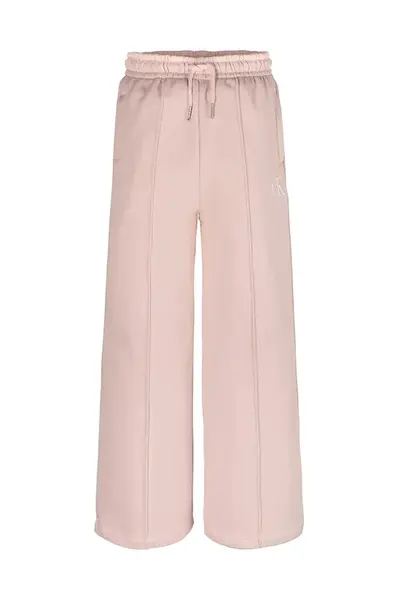Dětské tepláky Calvin Klein Jeans růžová barva, hladké, IG0IG02875