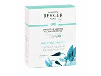 Maison Berger Paris Náhradní náplň do difuzéru do auta Aroma Happy Aquatic Fresheness (Car Diffuser Recharge/Refill) 2 ks