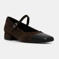 Kožené lodičky Vagabond Shoemakers DEBBI hnědá barva, na podpatku, 5918-049-29