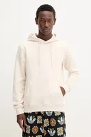 Mikina adidas Originals Essentials pánská, béžová barva, s kapucí, hladká, HZ3598
