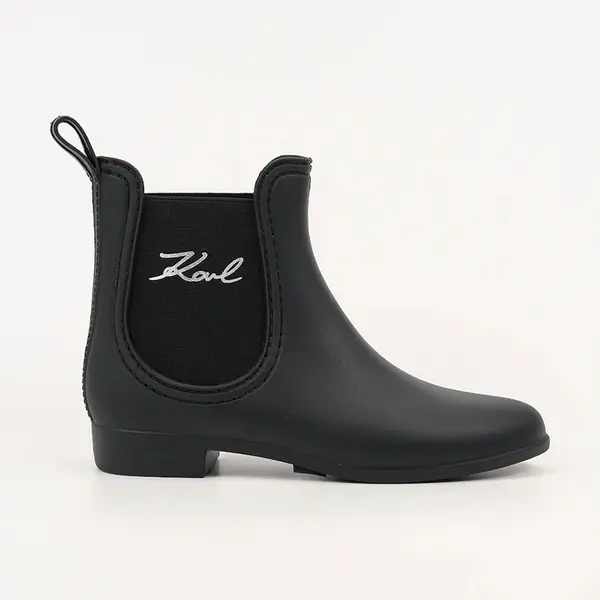 Holínky Karl Lagerfeld KALOSH II dámské, černá barva, KL94775