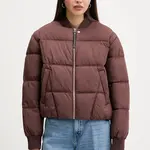 Bunda HUGO Federella-1 hnědá barva, přechodná, 50540265