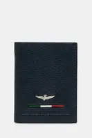 Kožená peněženka Aeronautica Militare tmavomodrá barva, AM154