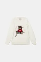 Dětská bavlněná mikina Guess béžová barva, s aplikací, H5YJ00 KAX74