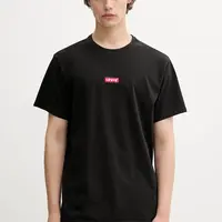 Bavlněné tričko Levi's pánské, černá barva, 79554