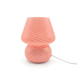 LED stolní lampička růžová