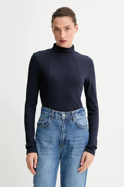 Tričko s dlouhým rukávem G-Star A line slim rib mock