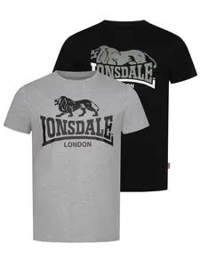 Lonsdale Men's t-shirt regular fit double pack