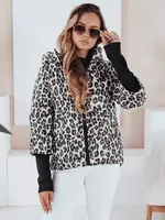 Dámská přechodná bunda s leopardím vzorem