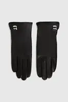 Kožené rukavice Karl Lagerfeld IKON