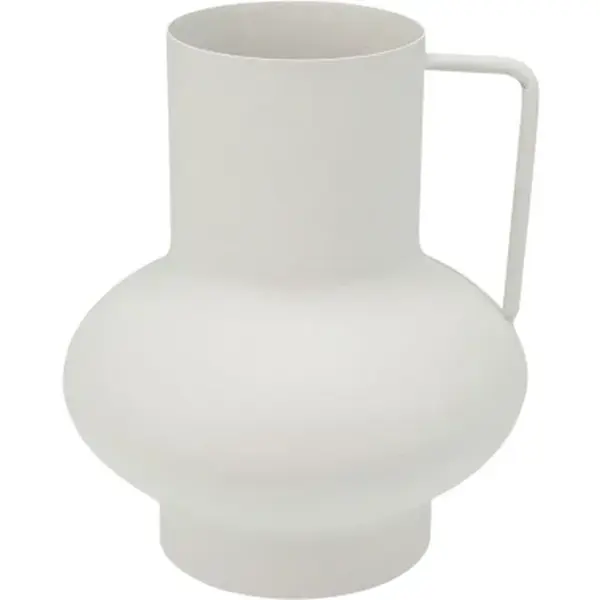 Váza 15 cm, bílý zinek