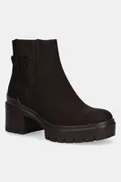 Boty s gumou U.S. Polo Assn. HALEY009A dámské, hnědá barva, na podpatku, HALEY009W/EH1