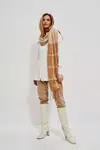 Marisse Check scarf with fringes