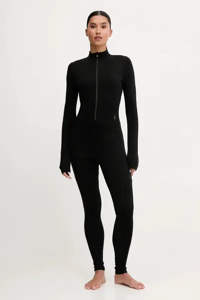 Vlněná funkční kombinéza Smartwool černá barva, SW002985