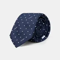 Hedvábná kravata Moschino modrá barva, M5513 55058