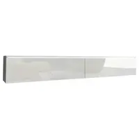 P & B NÍZKÁ KOMODA, vysoce lesklá bílá, 180/30/33 cm
