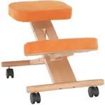 TEMPO KONDELA Ergonomická klekačka FLONET oranžová/ buk