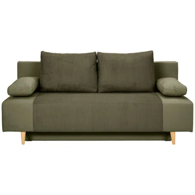 Carryhome ROZKLÁDACÍ POHOVKA, textil, olivově zelená