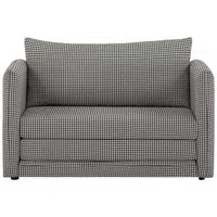 MID.YOU ROZKLÁDACÍ POHOVKA, textil, černá, bílá