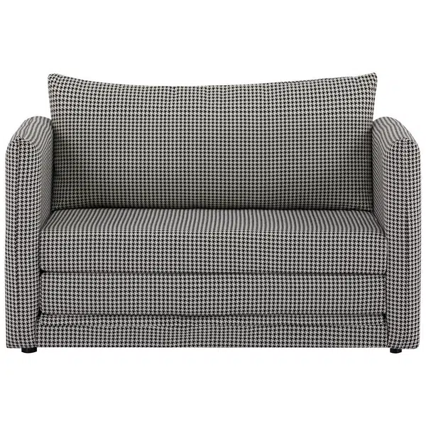 MID.YOU ROZKLÁDACÍ POHOVKA, textil, černá, bílá