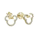 Soliter Třpytivé náušnice ze žlutého zlata Minnie Mouse 239 001 01130