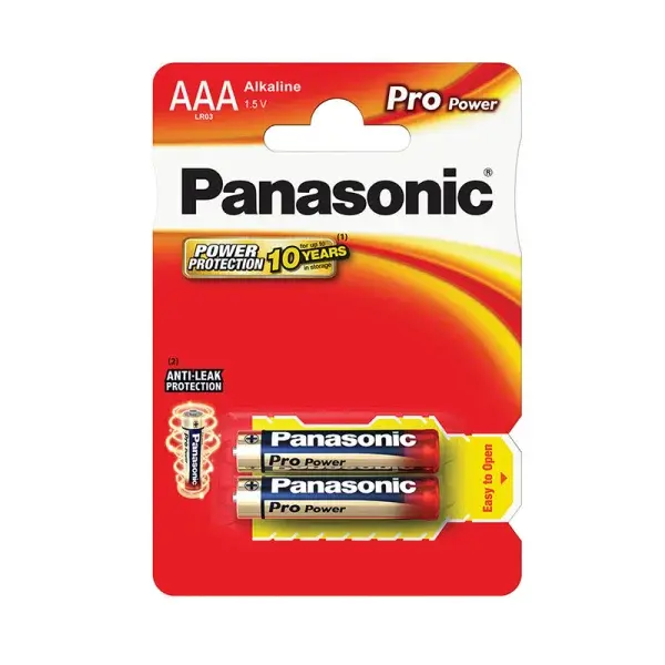 Panasonic - Alkalická mikrotužková baterie AAA 2ks