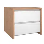 Boxxx NOČNÍ STOLEK, bílá, barvy dubu, 52/45/48 cm