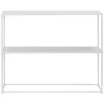 PBJ KONZOLOVÝ STOLEK, bílá, 100/79/29 cm