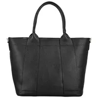 Dámska kožená kabelka na rameno čierna - Delami Vera Pelle Nadiya