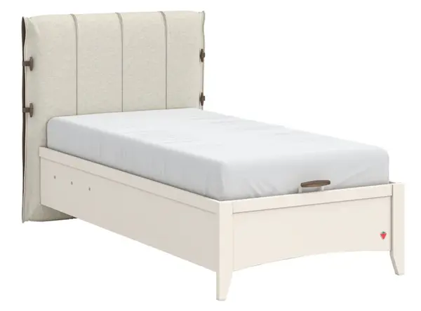 Studentská postel 100x200cm s úložným prostorem meryn - béžová