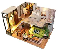 Miniatúra domčeka Romantický škandinávsky štýl