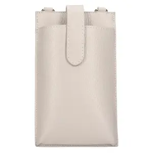 Dámska kožená kabelka na mobil a doklady Italia Dita – sivá