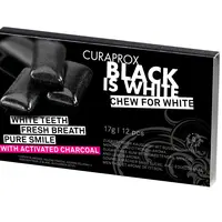 CURAPROX Black is White žvýkačky 12 ks