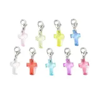 Transparent Acrylic Cross Pendant Decorations