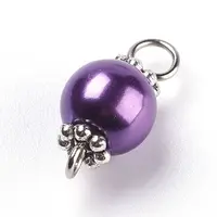 Pearlized Glass Pearl Links connectors