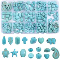 17 Styles Dyed Synthetic Turquoise Beads